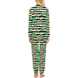 Horseshoes Pattern Print Design 01 Women's All Over Print Pajama Set