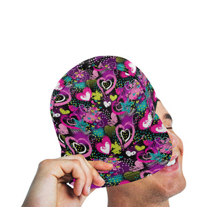 heart dot wave star creative design pattern All Over Print Snapback Cap