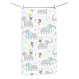 Cute elephant mouse pattern Bath Towel