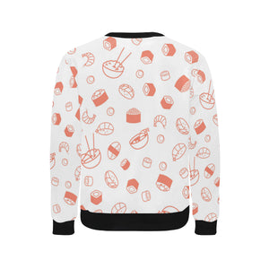 Sushi pattern Men's Crew Neck Sweatshirt