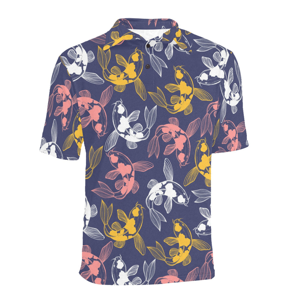 Koi Fish Carp Fish pattern Men's All Over Print Polo Shirt