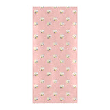 Cute hamster cheese pattern pink background Beach Towel