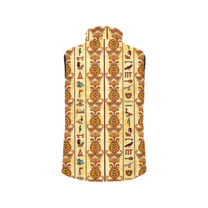Egypt Hieroglyphics Pattern Print Design 04 Men's Padded Vest