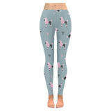 poodle dog pattern Women's Legging Fulfilled In US