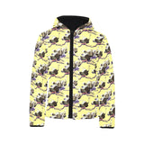 Ostrich Pattern Print Design 04 Kids' Boys' Girls' Padded Hooded Jacket