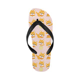 Cute shiba inu dog pattern Unisex Flip Flops
