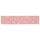 Bicycle Pattern Print Design 02 Table Runner