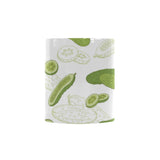 Cucumber sketch pattern Morphing Mug Heat Changing Mug