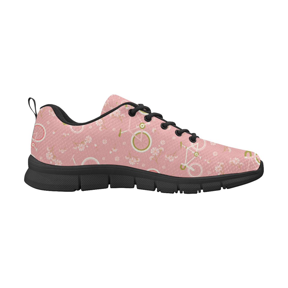 Bicycle Pattern Print Design 02 Men's Breathable Sneakers ( Model 055)