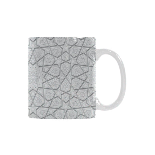 arabic star pattern Classical White Mug (Fulfilled In US)