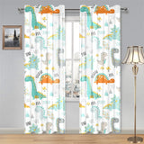 Cute funny kids dinosaurs pattern Gauze Curtain