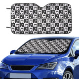 Music Notes Pattern Print Design 01 Car Sun Shade