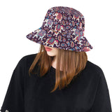 Elephant indian style ornament pattern Unisex Bucket Hat