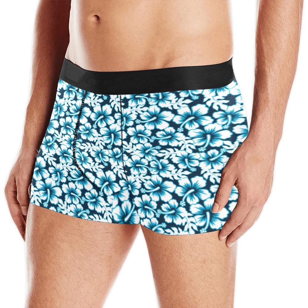 Hibiscus Pattern Print Design 04 Men's All Over Print Boxer Briefs Men's Underwear
