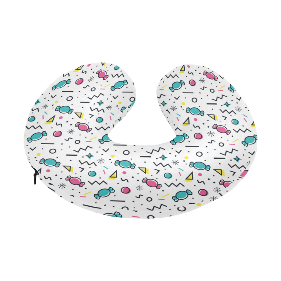 Candy design pattern U-Shaped Travel Neck Pillow