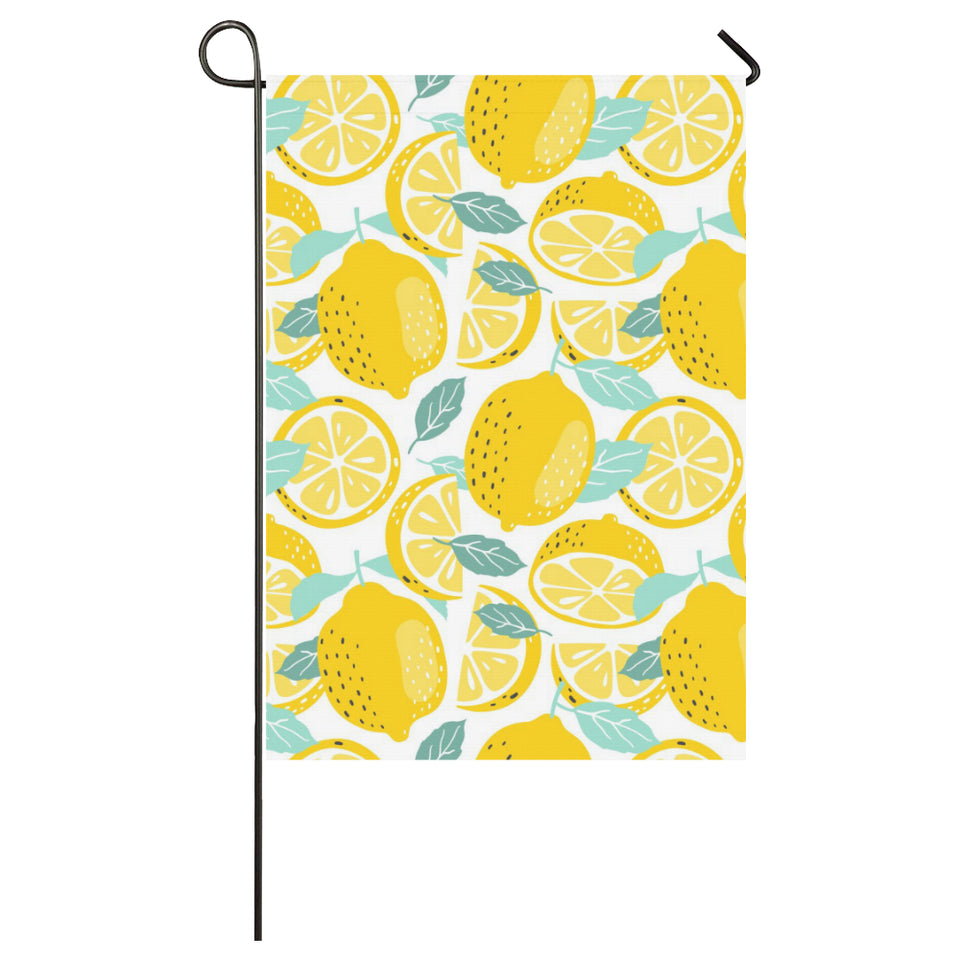 lemon design pattern House Flag Garden Flag