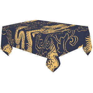 Gold dragon pattern Tablecloth