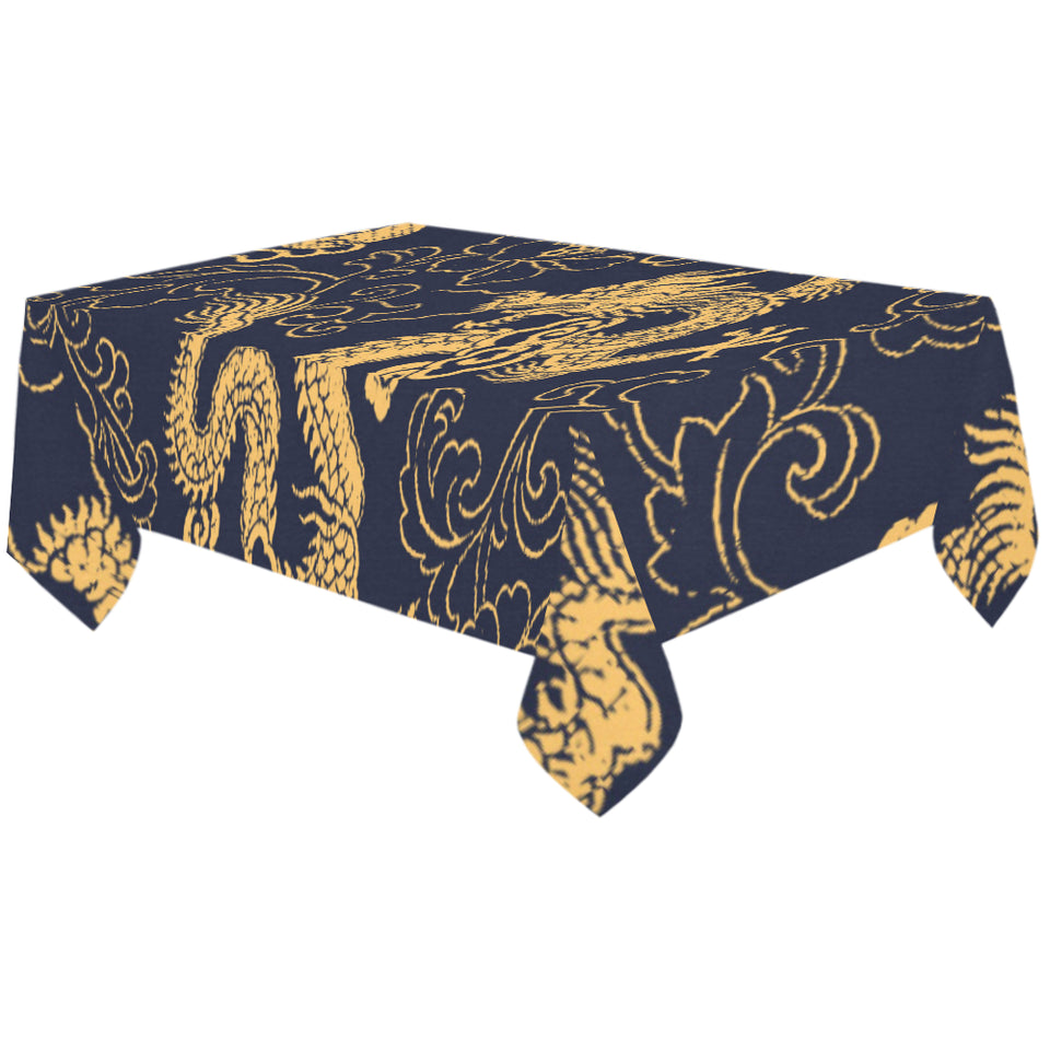 Gold dragon pattern Tablecloth