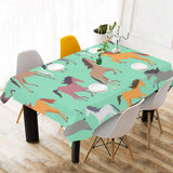 Colorful horses pattern Tablecloth