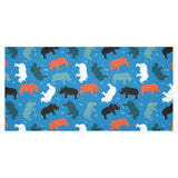 Colorful rhino pattern Tablecloth