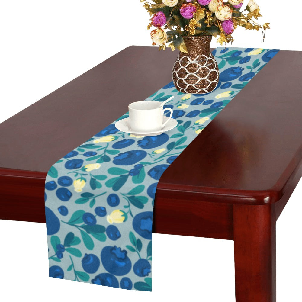 blueberry design pattern Table Runner