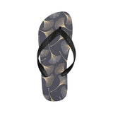 Gold ginkgo leaves Unisex Flip Flops