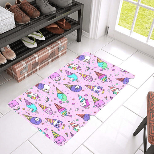 Cute ice cream cone animal pattern Doormat