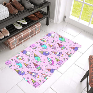Cute ice cream cone animal pattern Doormat
