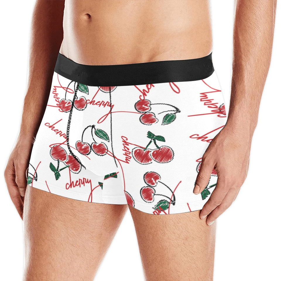 Hand drawn cherry pattern Men's All Over Print Boxer Briefs Men's Underwear