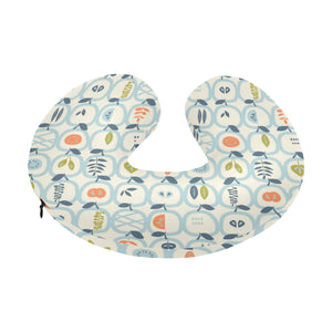 apples leaves pattern U-Shaped Travel Neck Pillow