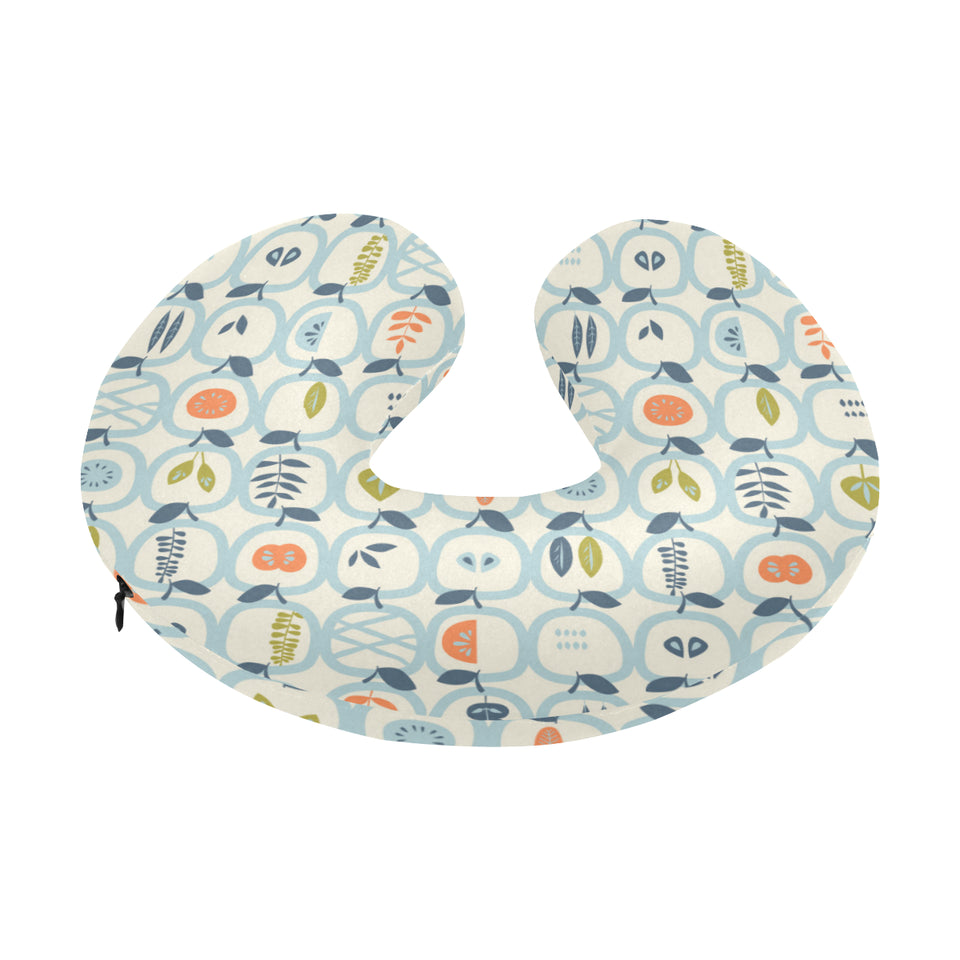 apples leaves pattern U-Shaped Travel Neck Pillow