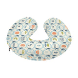 apples leaves pattern U-Shaped Travel Neck Pillow