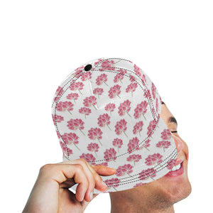 Pink lotus waterlily pattern All Over Print Snapback Cap