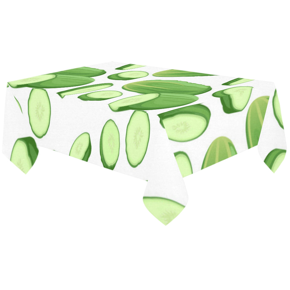 cucumber whole slices pattern Tablecloth