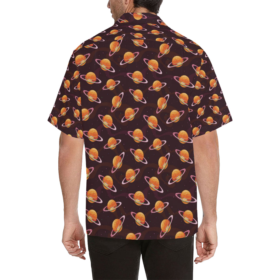 Hamburger Pattern Print Design 05 Men's All Over Print Hawaiian Shirt (Model T58)