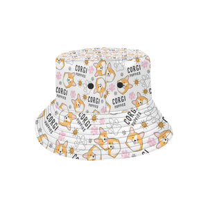 Corgi Dog Pattern Unisex Bucket Hat