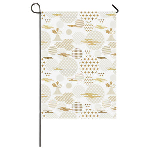 Beautiful gold japanese pattern House Flag Garden Flag