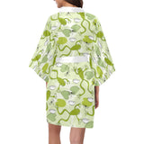 Cute frog dragonfly pattern Women's Short Kimono Robe