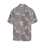 Spider web cobweb design color pattern Men's All Over Print Hawaiian Shirt