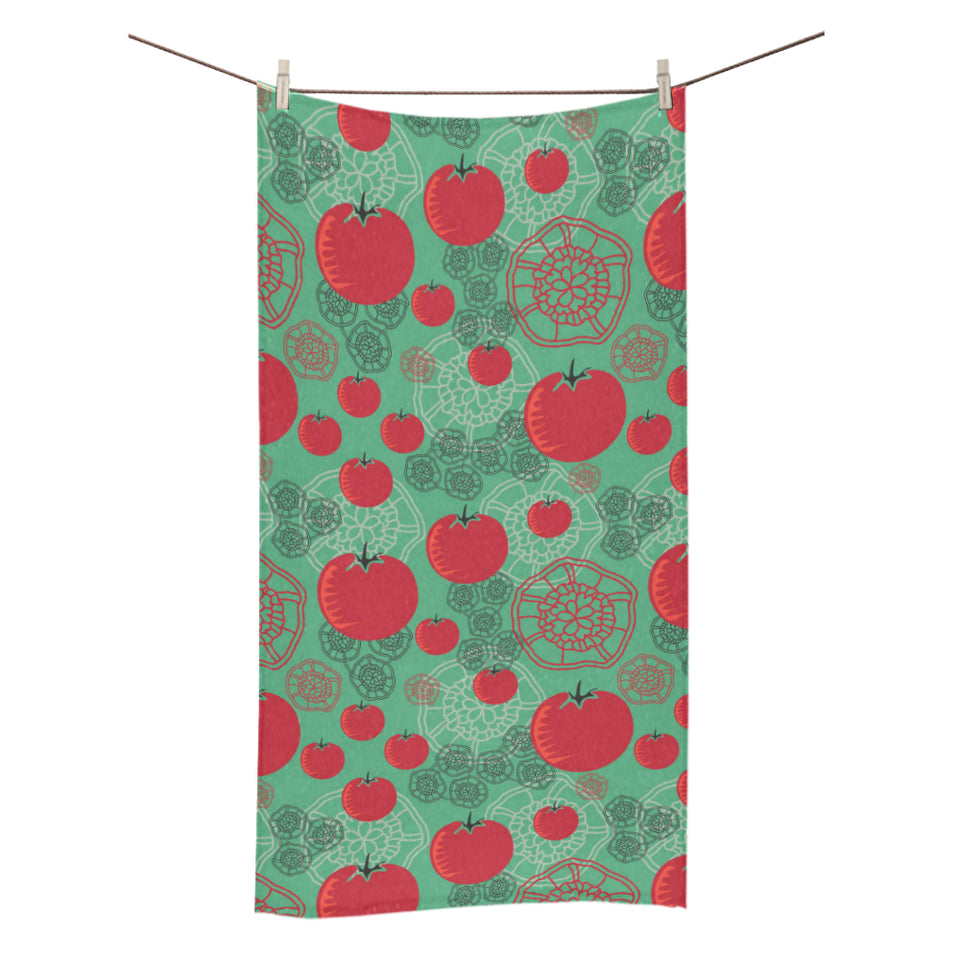 Tomato design pattern Bath Towel