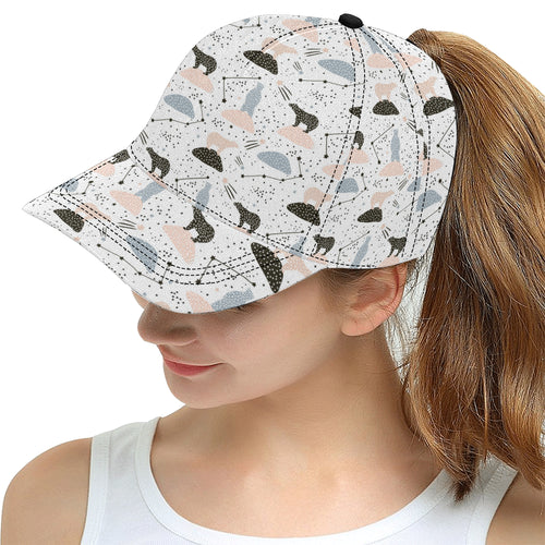 Polar bears star poka dot pattern All Over Print Snapback Cap