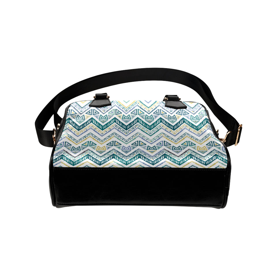 zigzag  chevron paint design pattern Shoulder Handbag