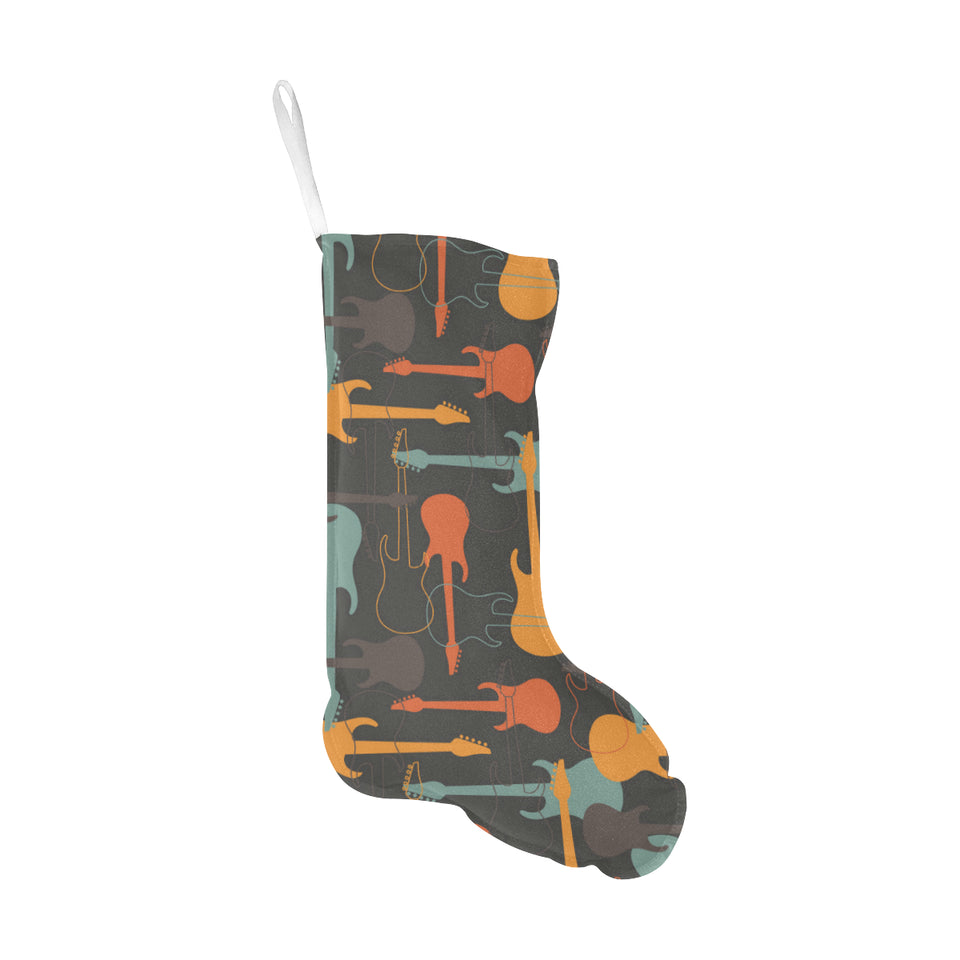 electric guitars pattern Christmas Stocking