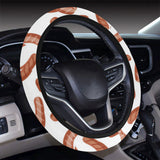 Sausage Pattern Print Design 04 Car Steering Wheel Cover