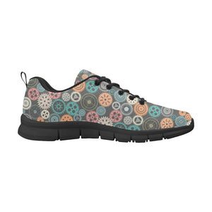 Gear Pattern Print Design 05 Men's Breathable Sneakers ( Model 055)