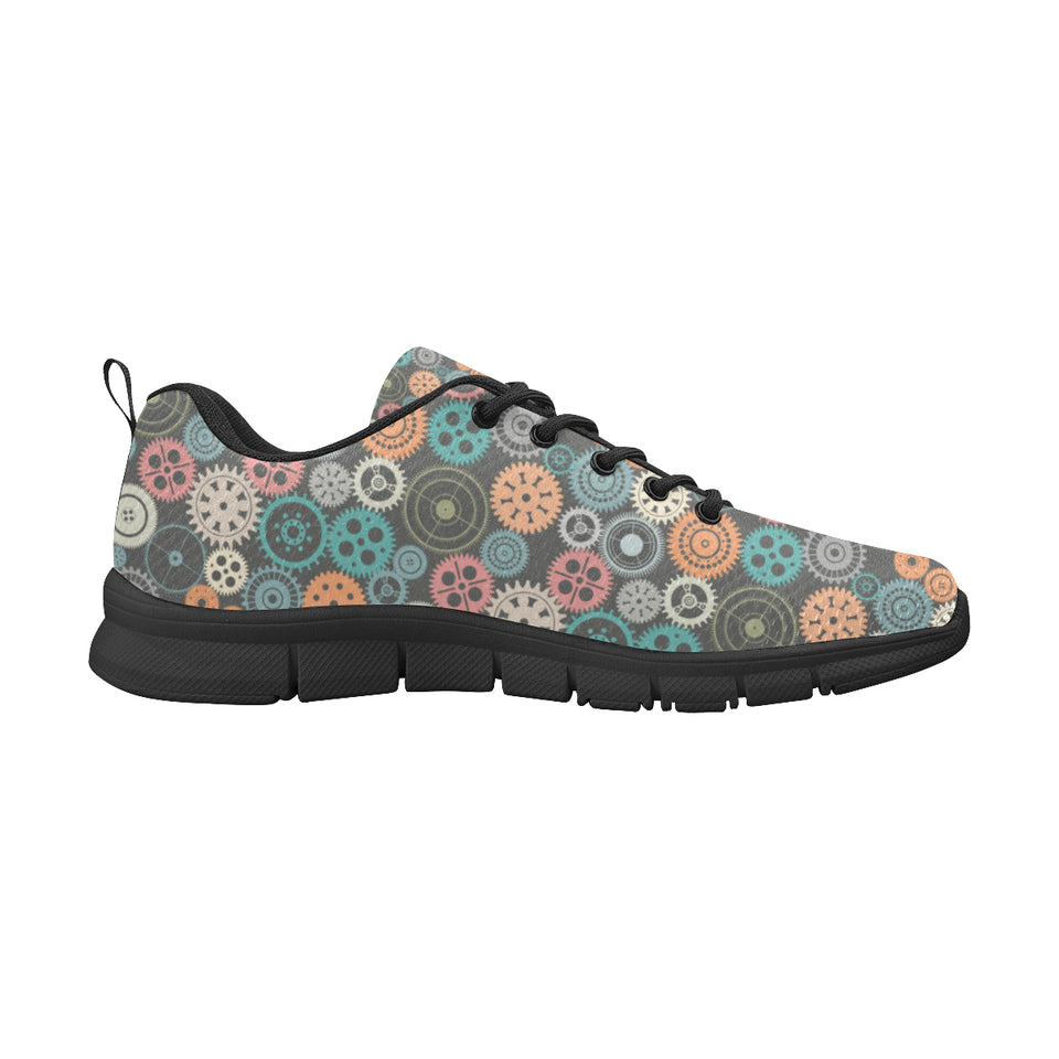 Gear Pattern Print Design 05 Men's Breathable Sneakers ( Model 055)