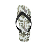 Monkey sloth lemur palm trees pattern Unisex Flip Flops