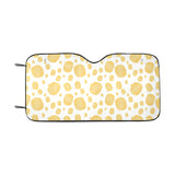 Potato Chips Pattern Print Design 03 Car Sun Shade