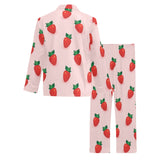 Strawberry beautiful pattern Men's Long Pajama Set