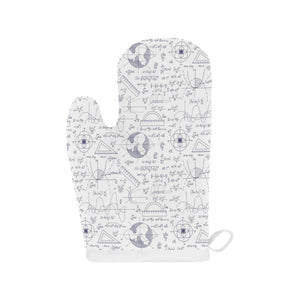 Math Pattern Print Design 03 Heat Resistant Oven Mitts